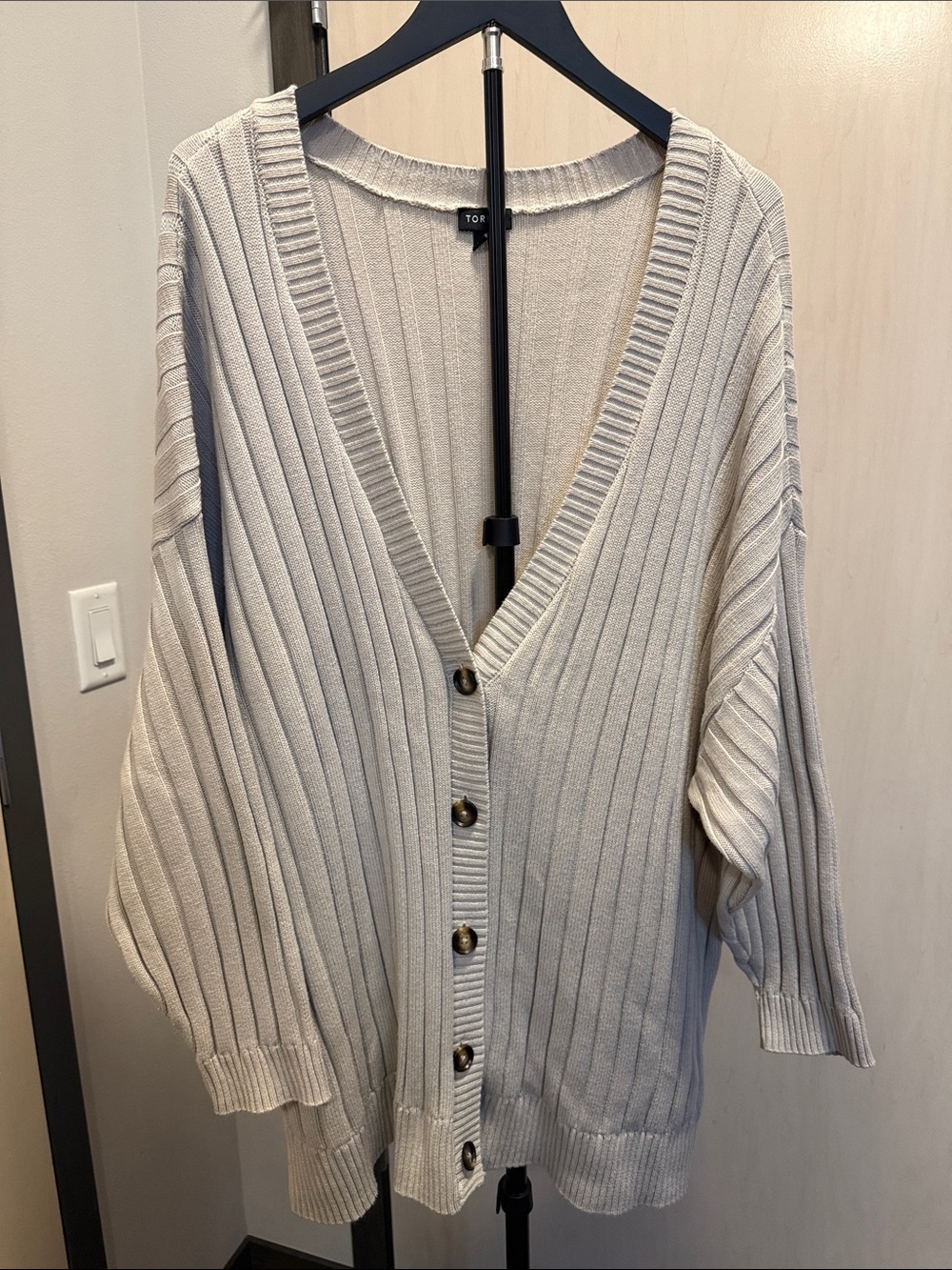 torrid Ribbed Button-Front cardigan